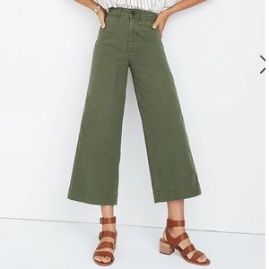Madewell Emmitt wide leg crop Jean